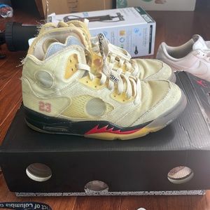 Off white Jordan 5 SAIL